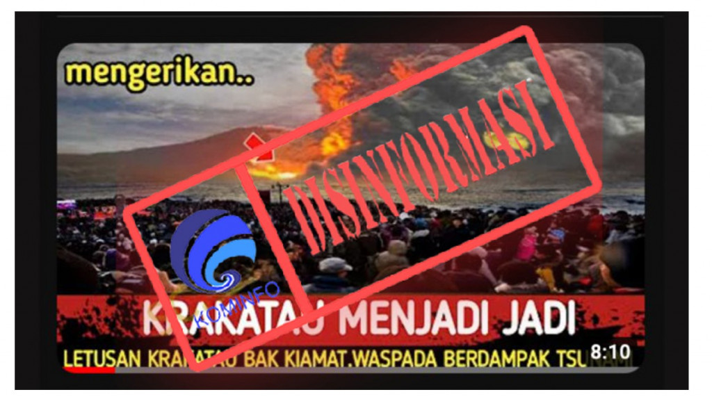 [DISINFORMASI] Krakatau Meletus, BMKG Imbau Potensi Tsunami Besar