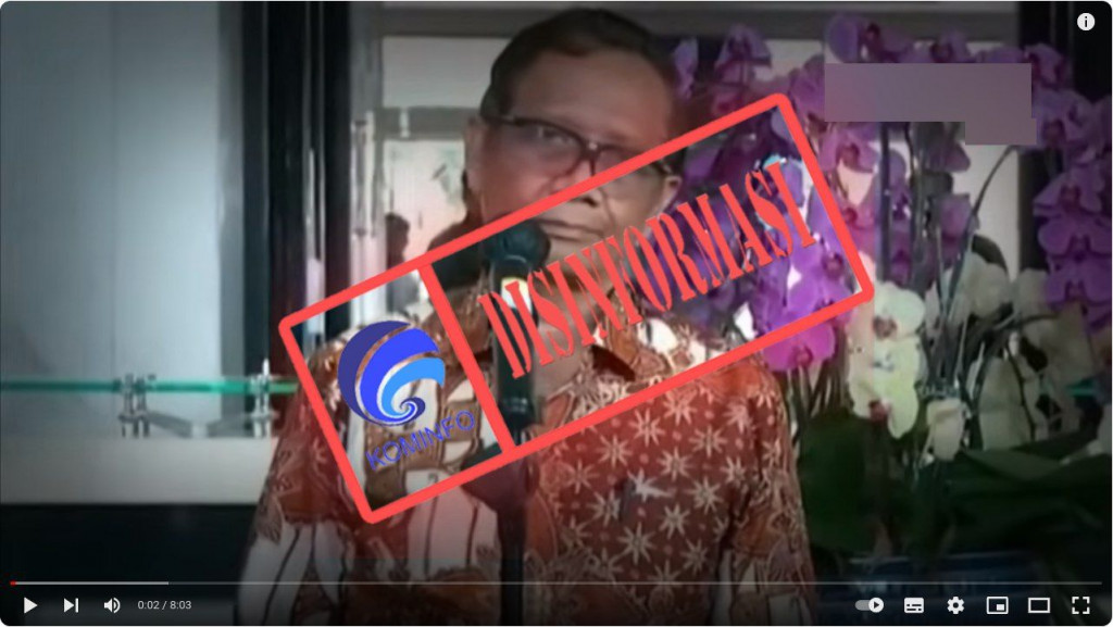 [DISINFORMASI] Mahfud MD Menjebloskan Sri Mulyani dan Arteria Dahlan ke Penjara