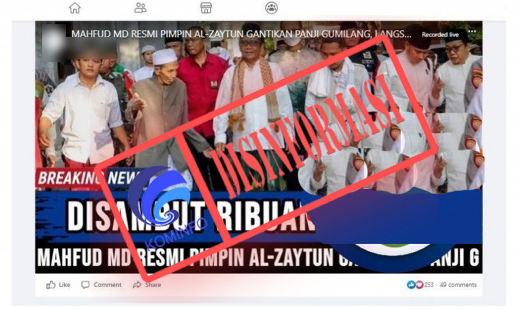 [DISINFORMASI] Mahfud MD Resmi Jadi Pimpinan Ponpes Al Zaytun