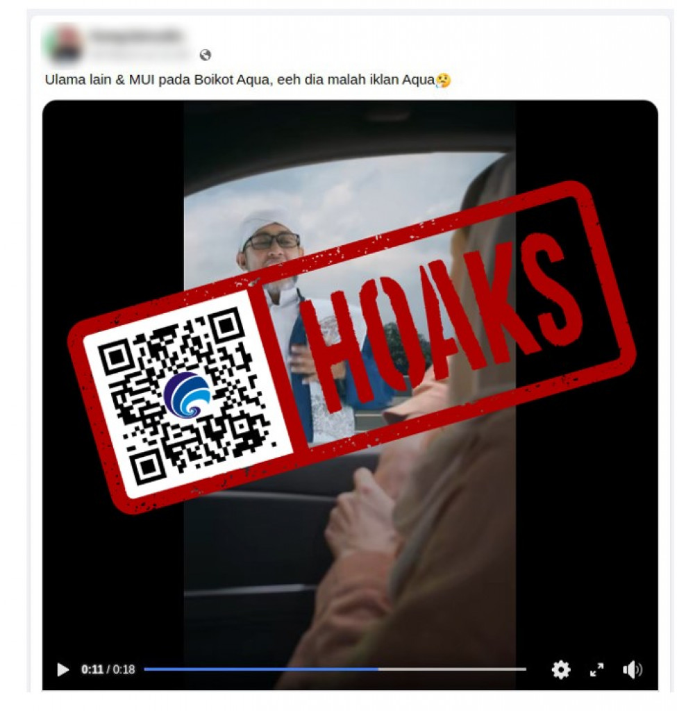 [HOAKS] Majelis Ulama Indonesia (MUI) Serukan Boikot Produk Air Minum Merek Aqua