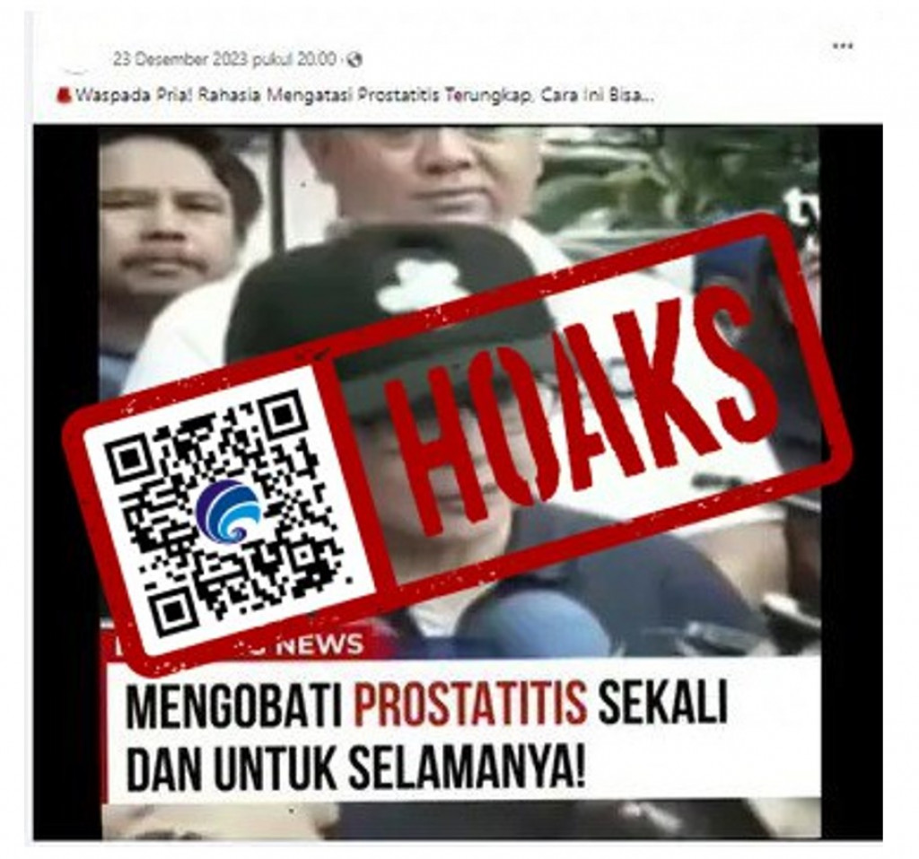 [HOAKS] Mantan Menteri Kesehatan Nila Moeloek Kembangkan Obat Prostatitis