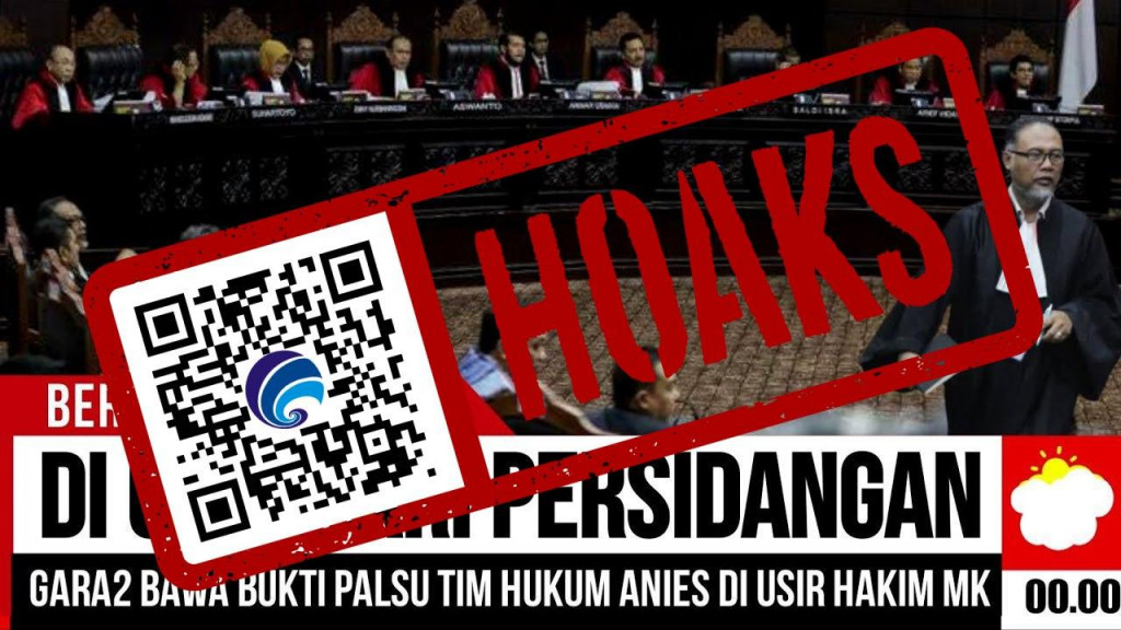 [HOAKS] MK usir Tim Hukum Anies Baswedan dari Persidangan karena Bukti Palsu