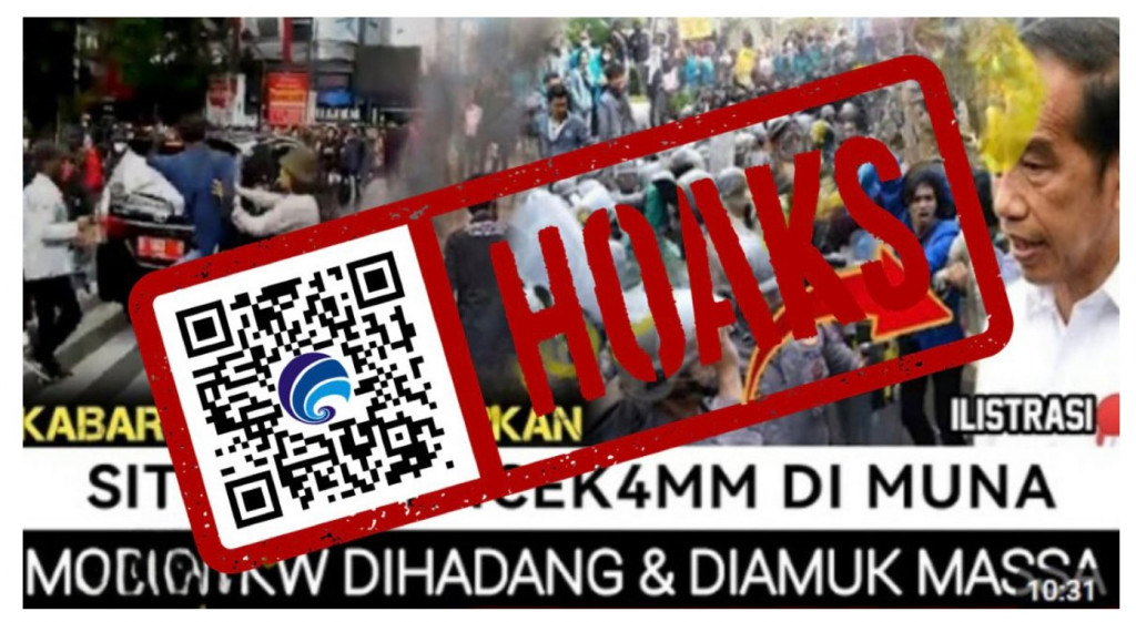 Hoaks [HOAKS] Mobil Presiden Jokowi Dihadang, Massa Minta Jokowi 19 05-2024  12 [HOAKS] Mobil Presiden Jokowi Dihadang, Massa Minta Jokowi Mundur