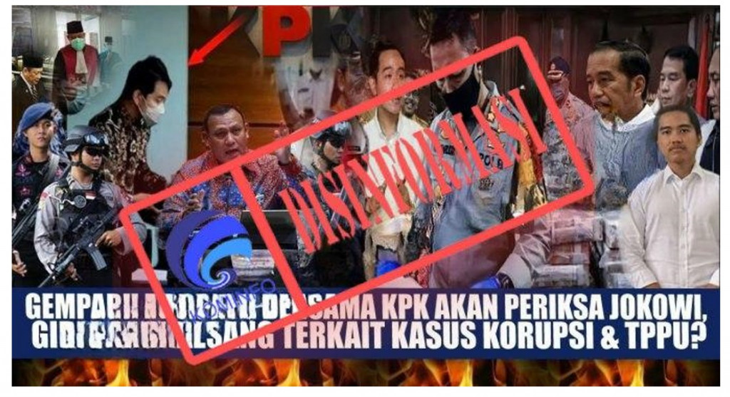 [DISINFORMASI] MPR, DPR, dan KPK akan Periksa Presiden Jokowi dan Kedua Anaknya Terkait Kasus Dugaan Korupsi dan TPPU