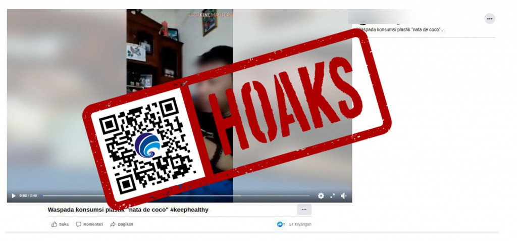 [HOAKS] Nata de Coco Terbuat dari Plastik