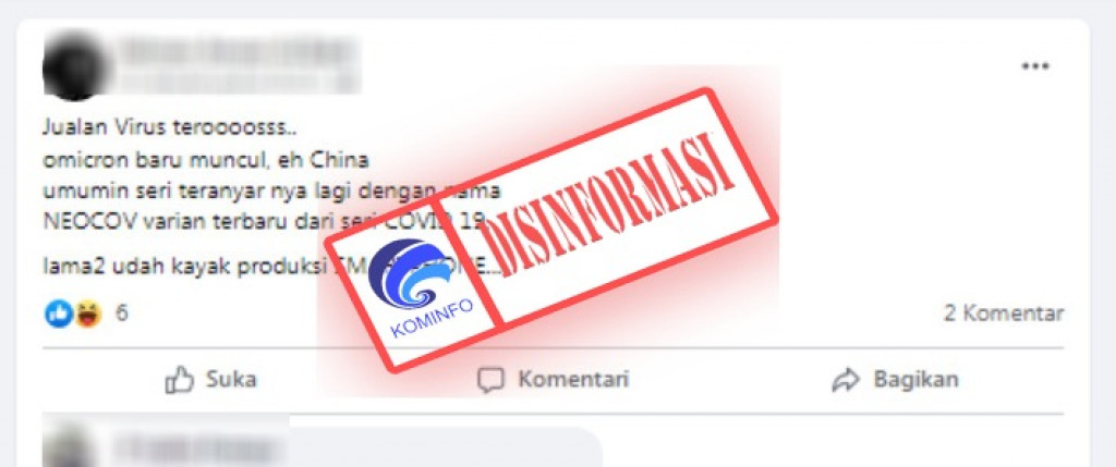 [DISINFORMASI] Varian Baru Virus Corona Penyebab Covid-19 Bernama NeoCov