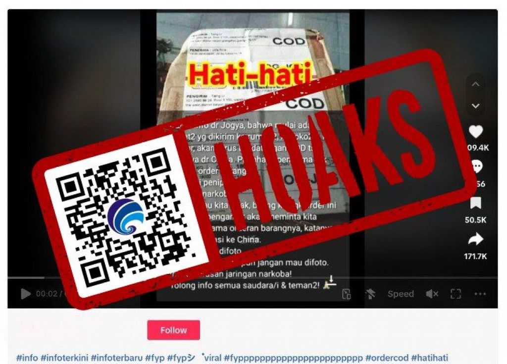 [HOAKS] Paket Berisi Narkoba Berasal dari Cina