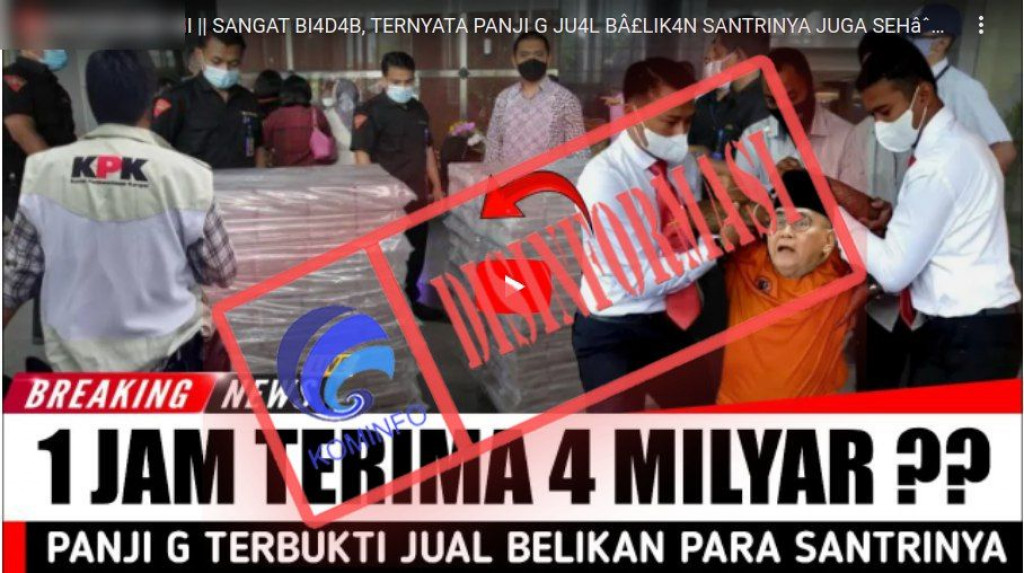 [DISINFORMASI] Panji Gumilang Memperjualbelikan Santrinya Senilai Rp4 Miliar