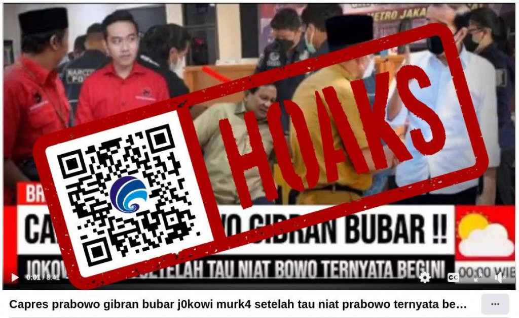 [HOAKS] Paslon Prabowo-Gibran Bubar