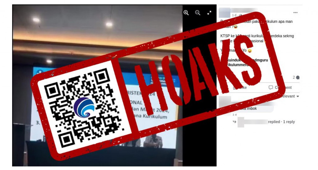 [HOAKS] Pemerintah akan Mengganti Kurikulum Merdeka dengan Kurikulum Nasional pada Maret 2024