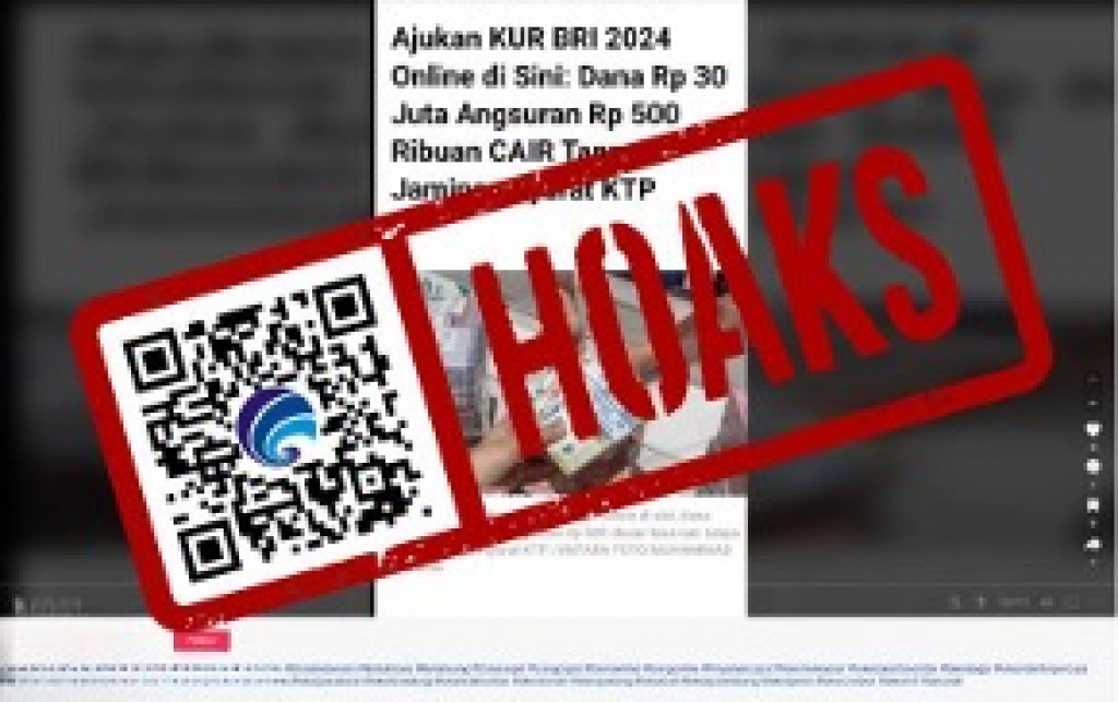[HOAKS] Pengajuan KUR BRI Melalui WhatsApp