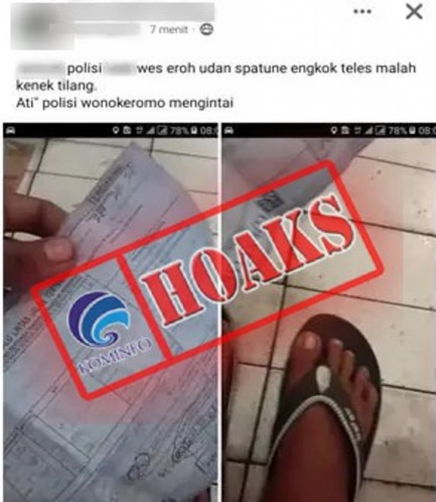 [HOAKS] Pengendara Motor Ditilang karena Memakai Sandal Jepit