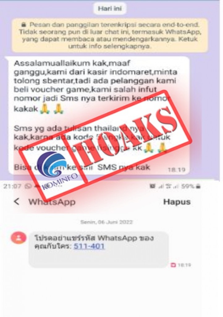 [HOAKS] Modus Penipuan Mengatasnamakan Indomaret
