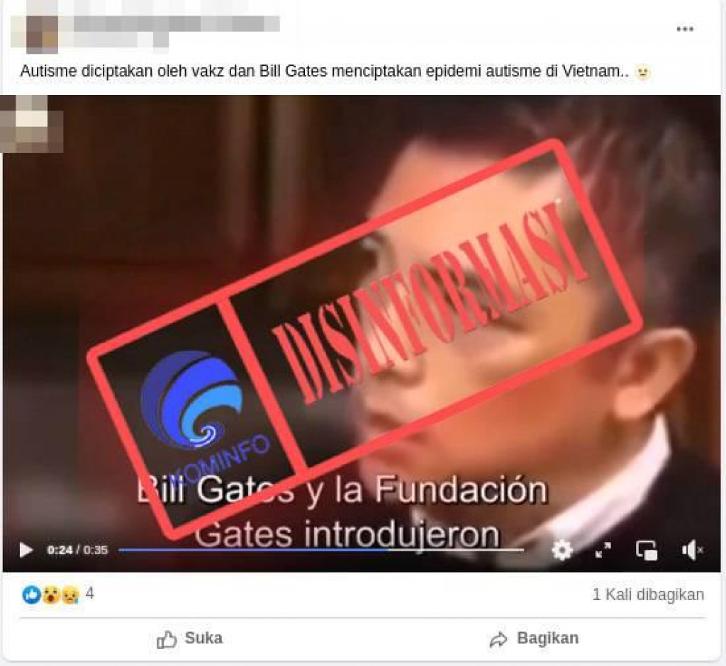 [DISINFORMASI] Pernyataan Seorang Pria Terkait Vaksin yang Dapat Mengakibatkan Epidemi Autisme di Vietnam