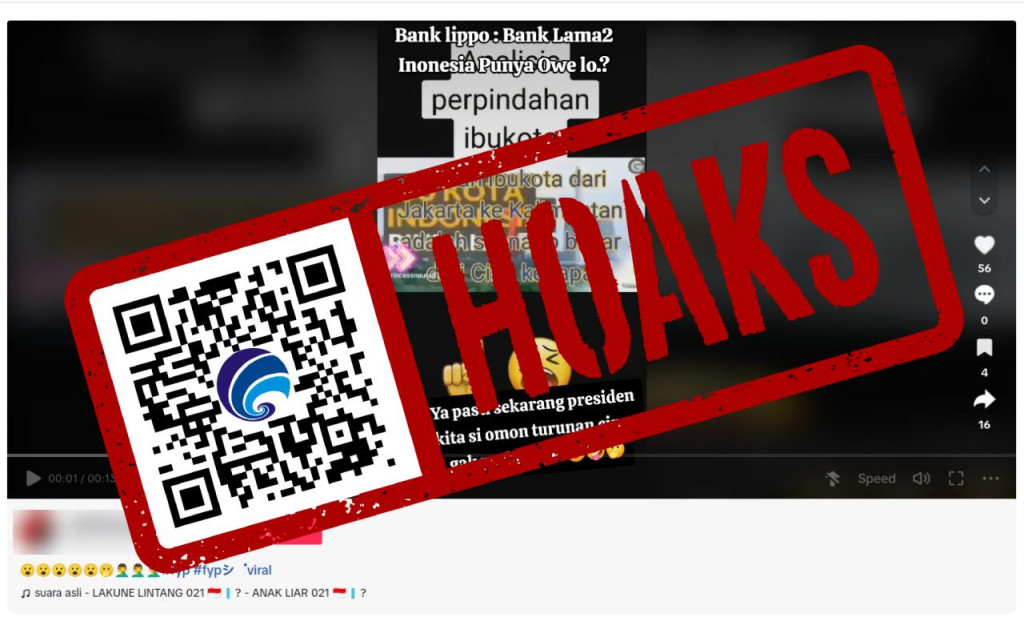 [HOAKS] Perpindahan Ibu Kota ke Provinsi Kalimantan adalah Skenario Cina