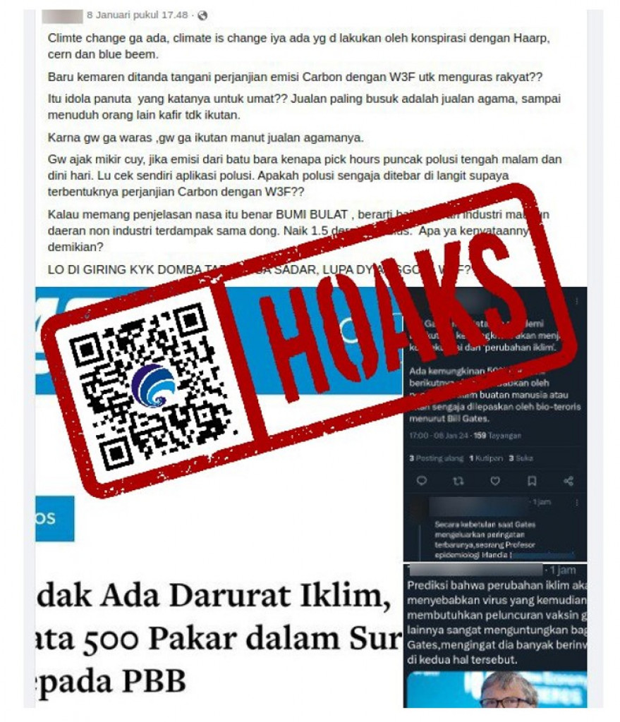 [HOAKS] Perubahan Iklim adalah Hasil Konspirasi