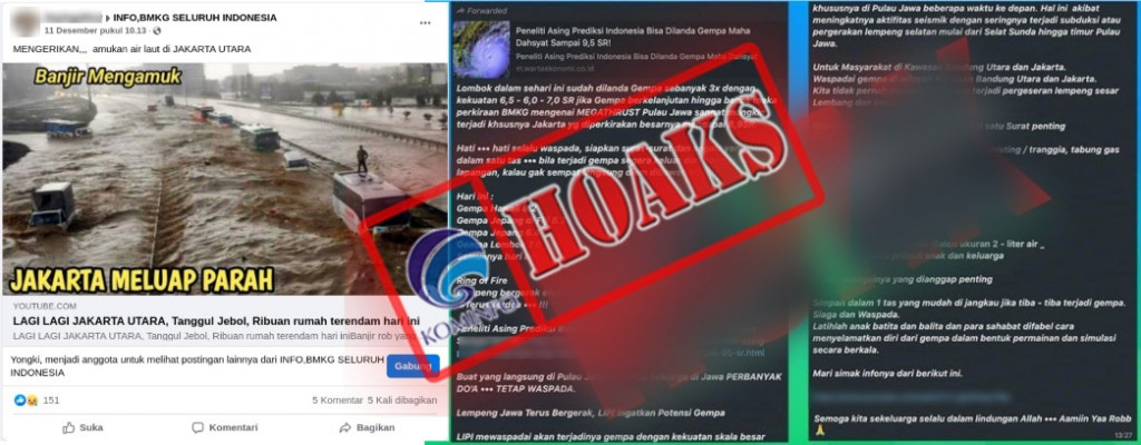 [HOAKS] Pesan Berantai Gempa Bumi Mengatasnamakan BMKG