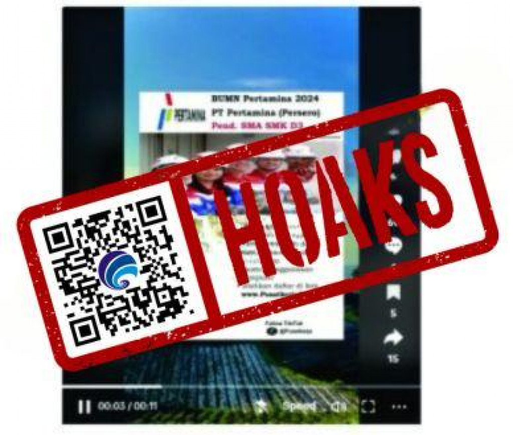 [HOAKS] Poster Lowongan Kerja di PT Pertamina (Persero) pada Mei 2024