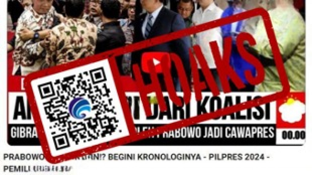 [HOAKS] Prabowo Paksa Gibran Mundur Jadi Cawapres