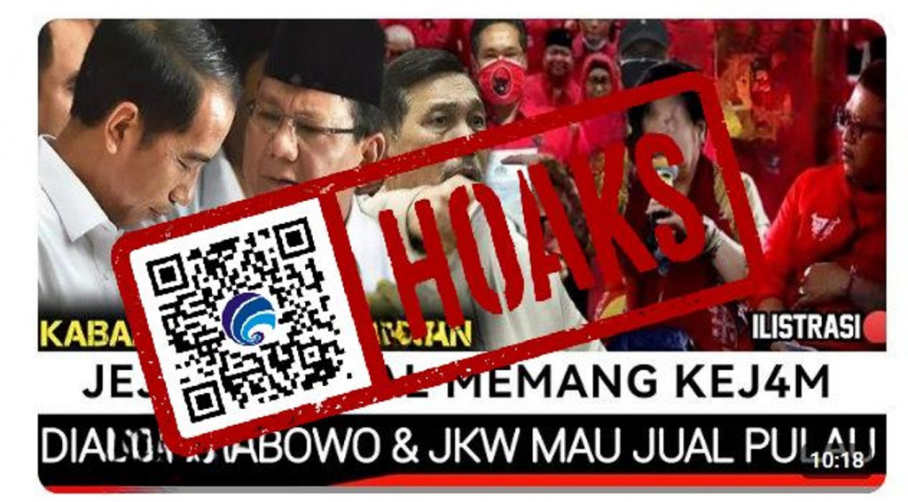 [HOAKS] Prabowo Subianto Akui Boleh Jual Negara Atas Perintah Presiden Joko Widodo