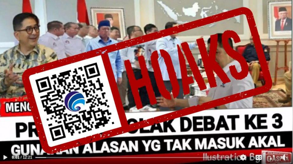 [HOAKS] Prabowo Subianto Tolak Debat Ketiga