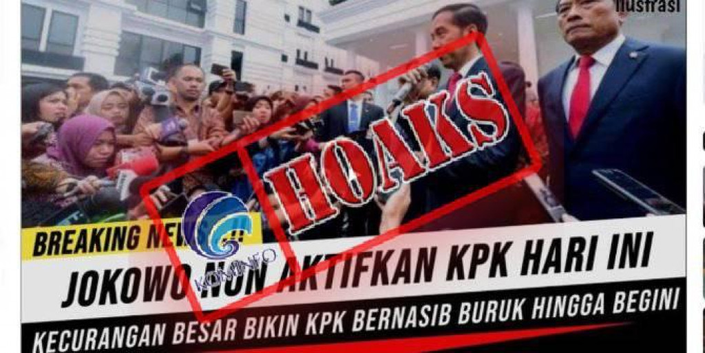 [HOAKS] Presiden Jokowi Menonaktifkan KPK