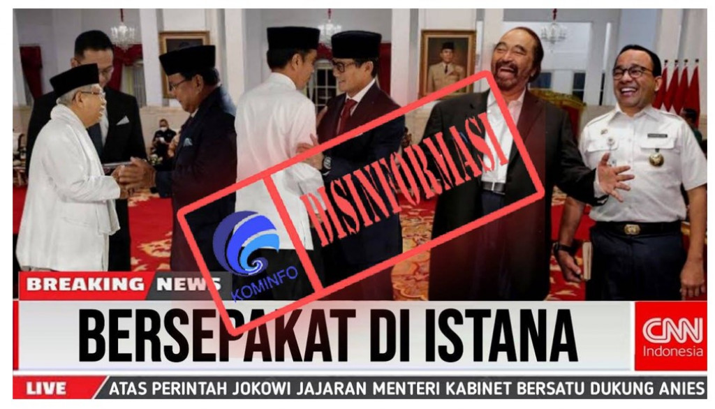 [DISINFORMASI] Presiden Jokowi Perintahkan Menteri Bersatu Dukung Anies di Pilpres 2024