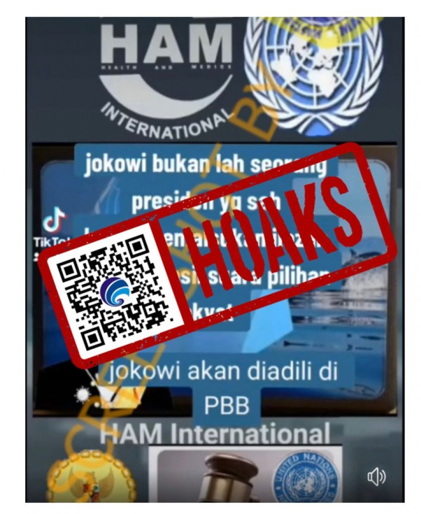 [HOAKS] Presiden Jokowi akan Segera Diadili PBB karena Ijazah Palsu