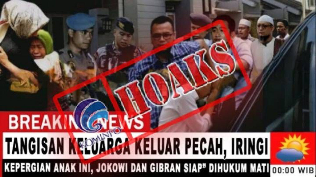 [Hoaks] Presiden Jokowi Stres, Gibran Dipastikan Dihukum Mati