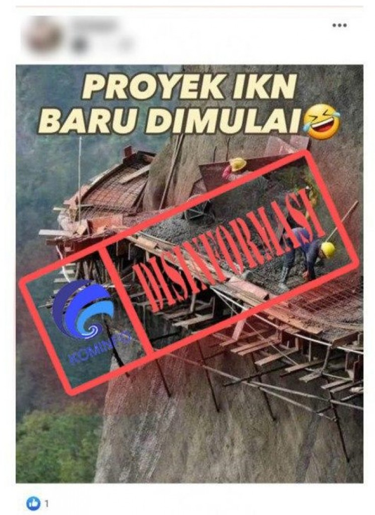 [DISINFORMASI] Foto Proyek IKN Baru Dimulai