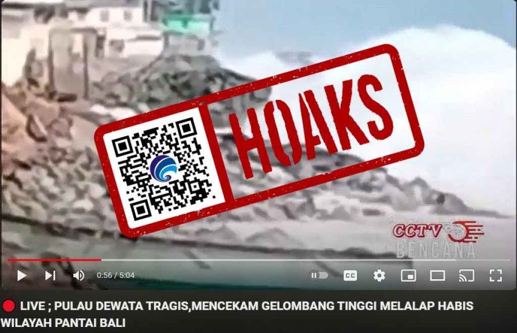 [HOAKS] Pulau Dewata Tragis, Gelombang Tinggi Mencekam dan Melalap Habis Wilayah Pantai Bali