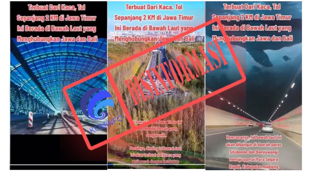 [DISINFORMASI] Rancangan Tol Bawah Laut yang Menghubungkan Pulau Jawa dan Bali