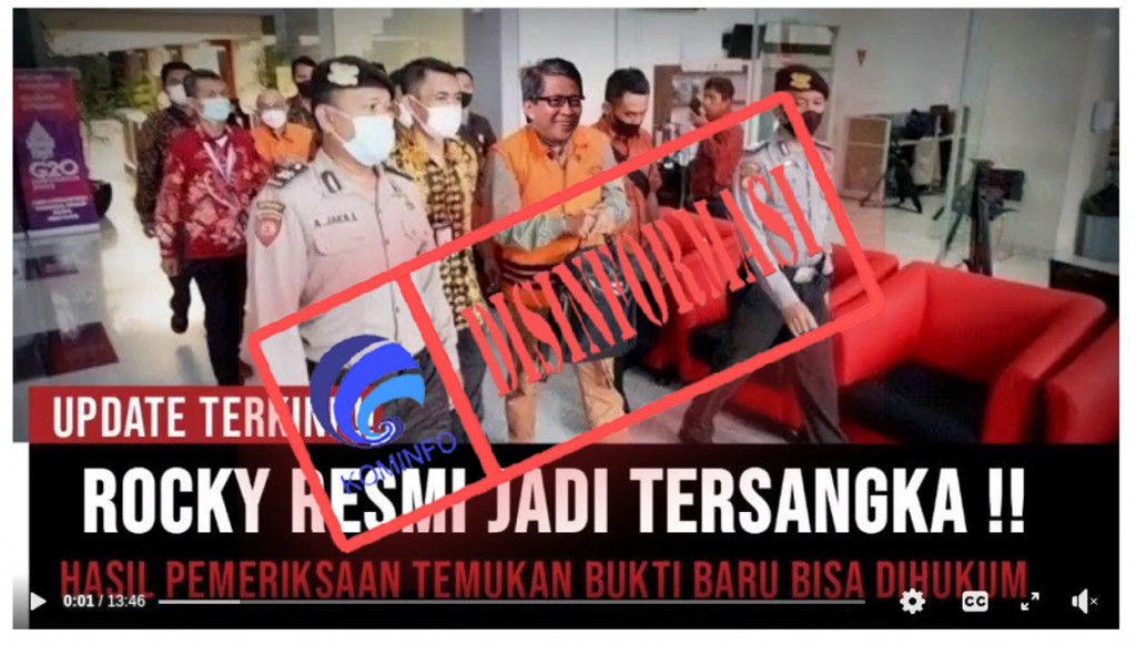 [DISINFORMASI] Rocky Gerung Ditetapkan sebagai Tersangka karena Menghina Presiden Jokowi