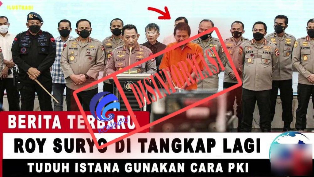 [DISINFORMASI] Roy Suryo Kembali Ditangkap oleh Kepolisian