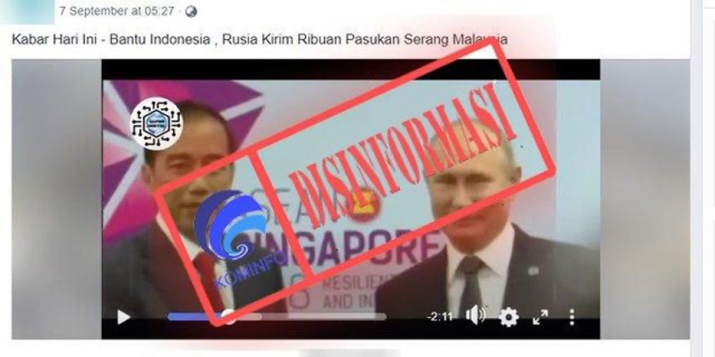 [DISINFORMASI] Rusia Kirim Pasukannya untuk Bantu Indonesia Serang Malaysia