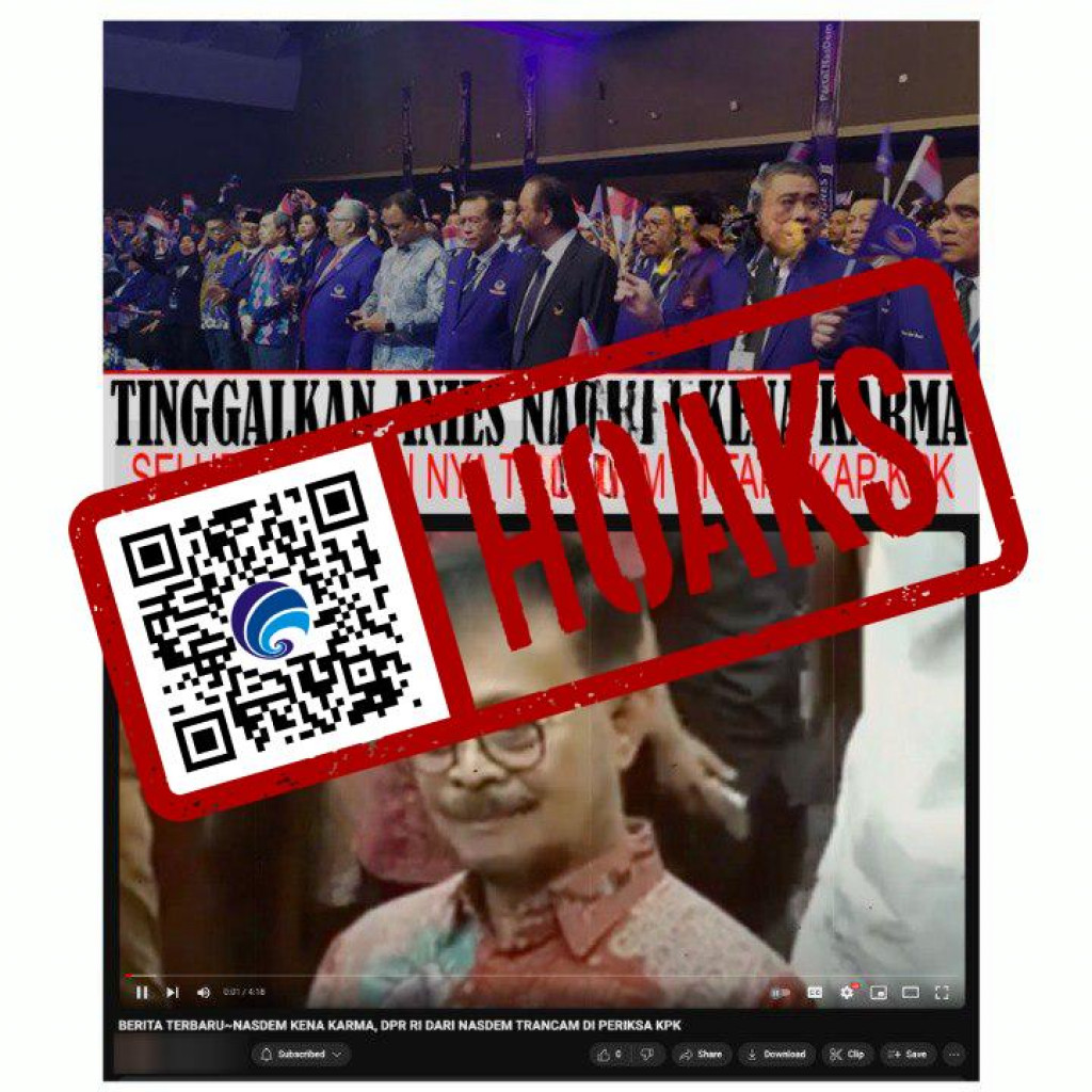 [HOAKS] Seluruh Anggota DPR RI NasDem Terancam Ditangkap KPK