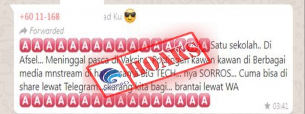 [HOAKS] Sejumlah Siswa di Afrika Selatan Meninggal usai Vaksinasi Covid-19