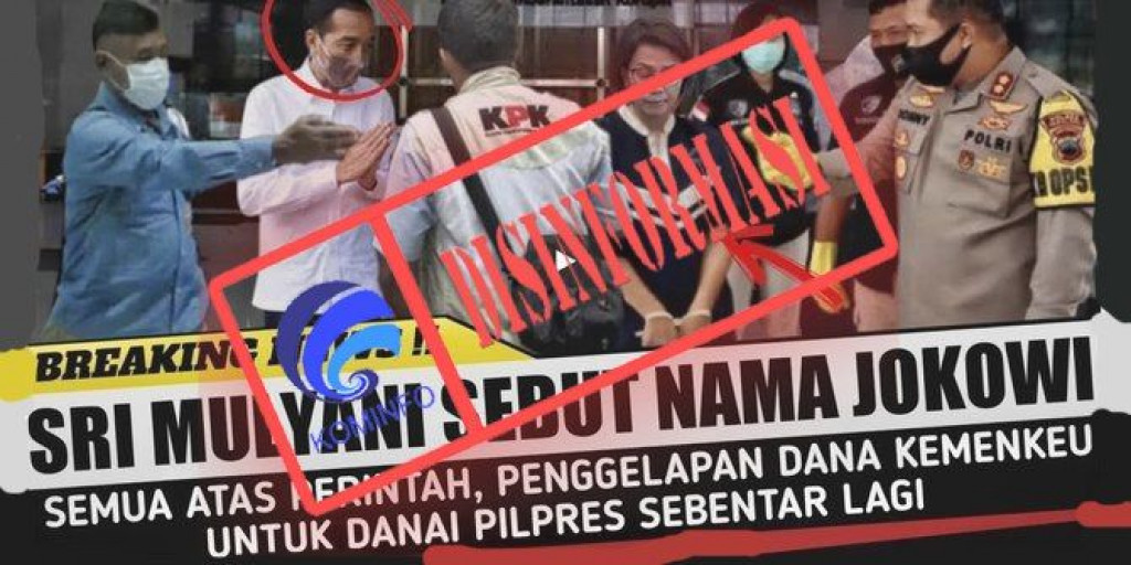 [DISINFORMASI] Sri Mulyani Sebut Penggelapan Dana Kemenkeu untuk Biayai Pilpres