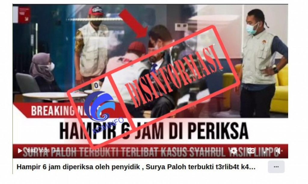 [DISINFORMASI] Surya Paloh Terbukti Terlibat Korupsi di Kementan