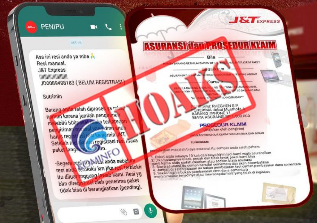 [HOAKS] Tambahan Biaya Asuransi Mengatasnamakan J&T Express