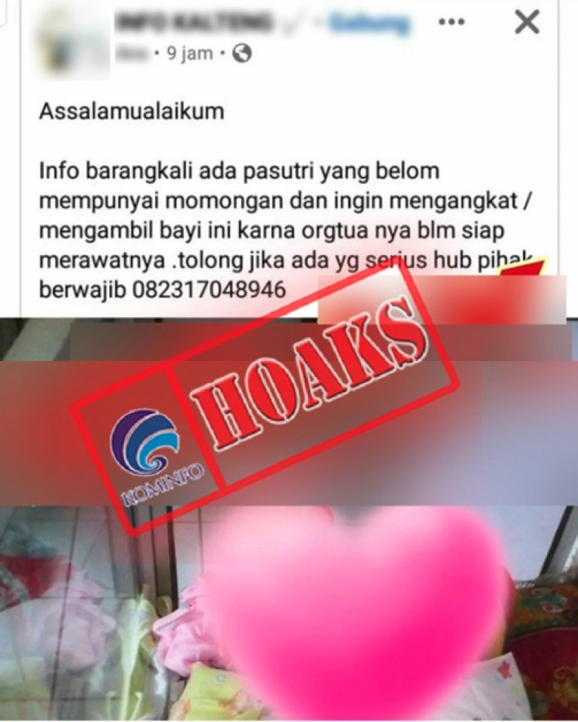 [HOAKS] Tawaran Adopsi Bayi dengan Menghubungi Pihak Berwajib
