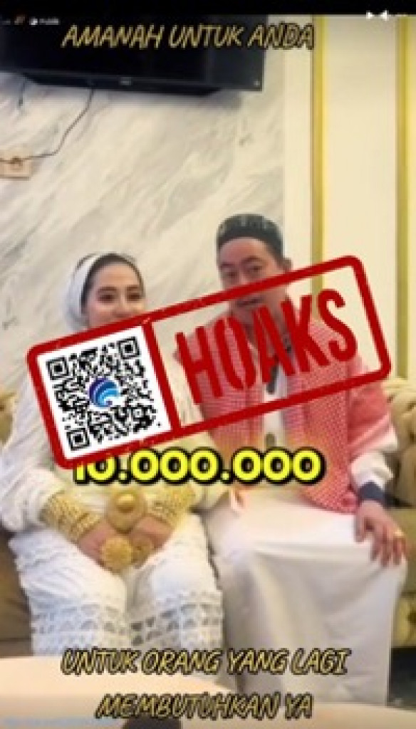 [HOAKS] Video Pengusaha Agus Salim Bucar Bagikan Rp10 Juta