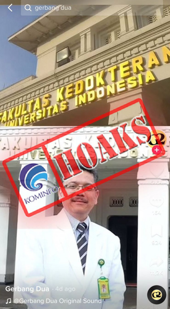 [HOAKS] Video Air Nanas Membunuh Sel Kanker Mencatut Fakultas Kedokteran Universitas Indonesia