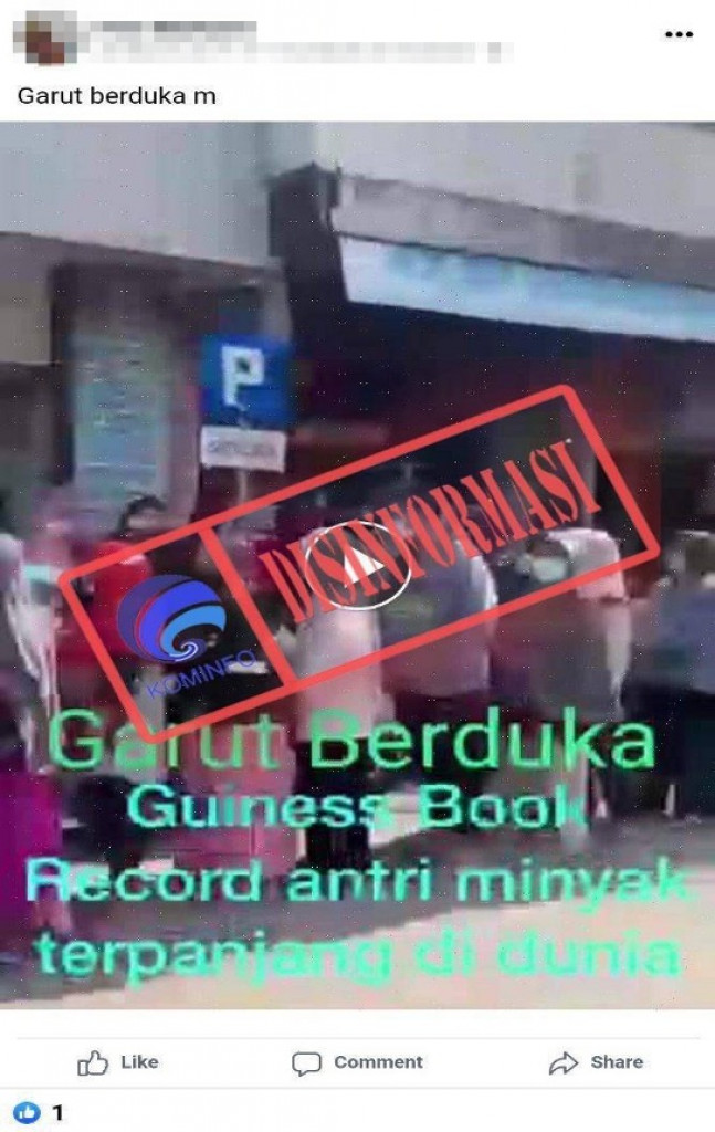 [DISINFORMASI] Video Antrean Minyak Goreng Terpanjang di Dunia yang Berlokasi di Garut