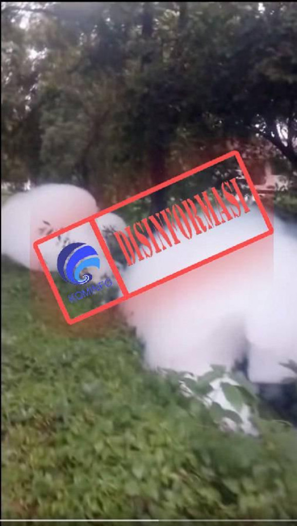 [DISINFORMASI] Video Awan Putih Jatuh di Aceh
