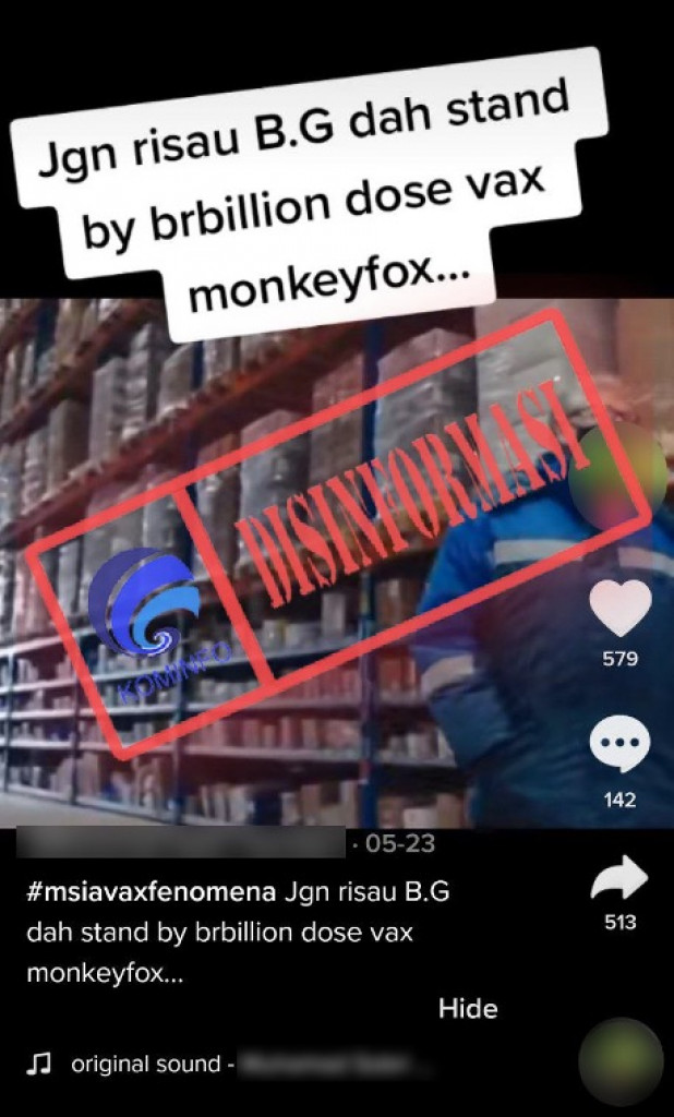 [DISINFORMASI] Video Bill Gates Telah Siapkan Miliaran Dosis Vaksin Cacar Monyet