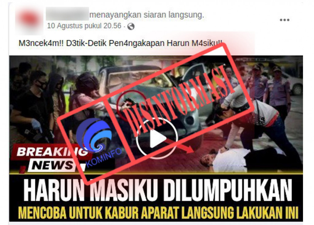 [DISINFORMASI] Video Detik-detik Penangkapan Harun Masiku