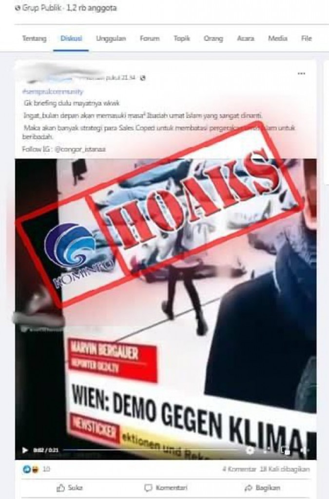 [HOAKS] Video Kampanye Sejumlah Kantong Mayat Terkait Covid-19