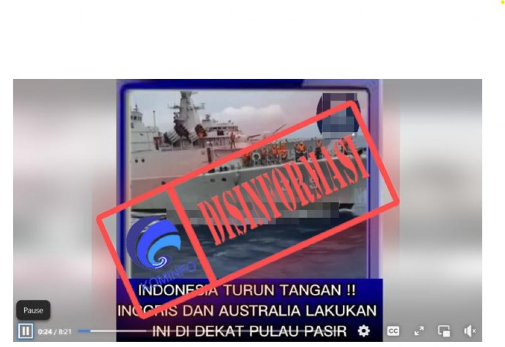 [DISINFORMASI] Video Latihan Perang Inggris dan Australia di Dekat Pulau Pasir