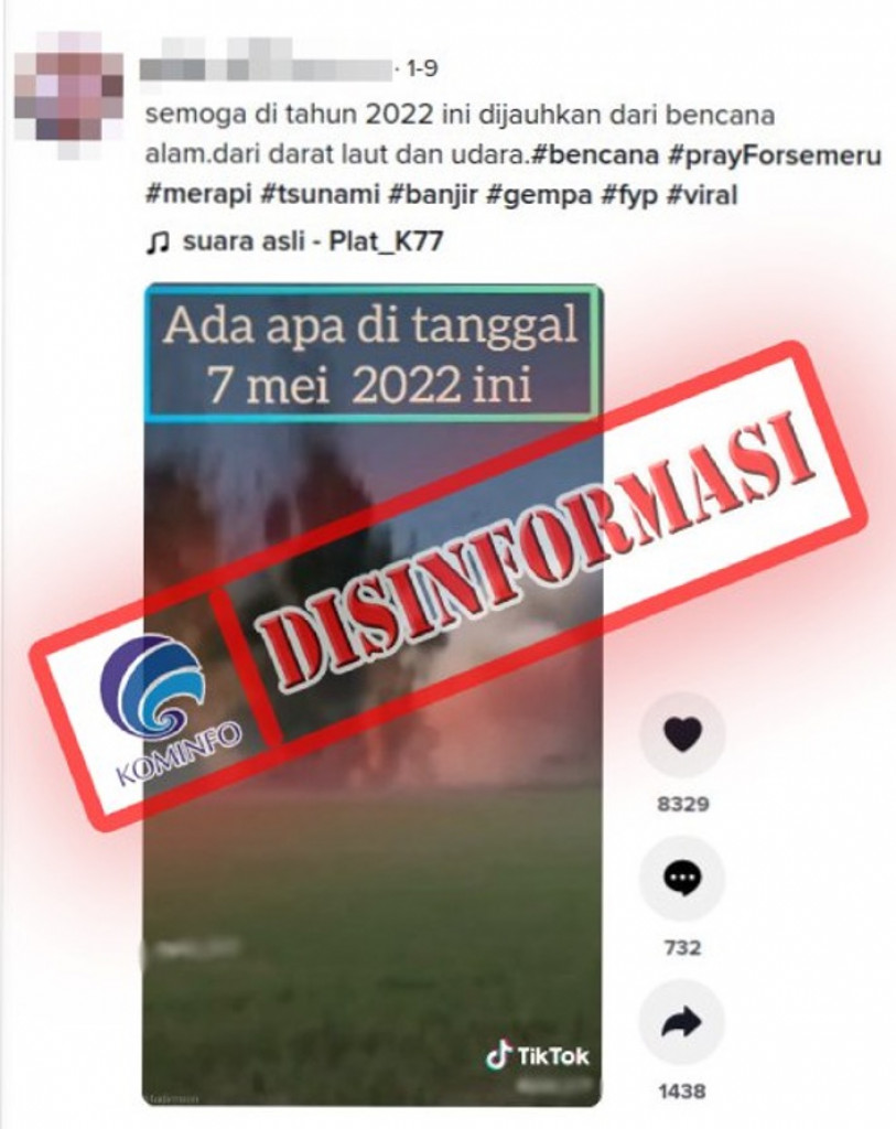 [DISINFORMASI] Video Prediksi Meteor Jatuh di Indonesia pada 7 Mei 2022
